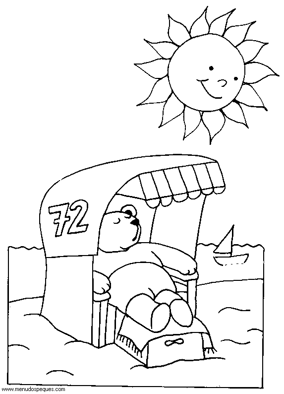 lamina para colorear del Verano 05