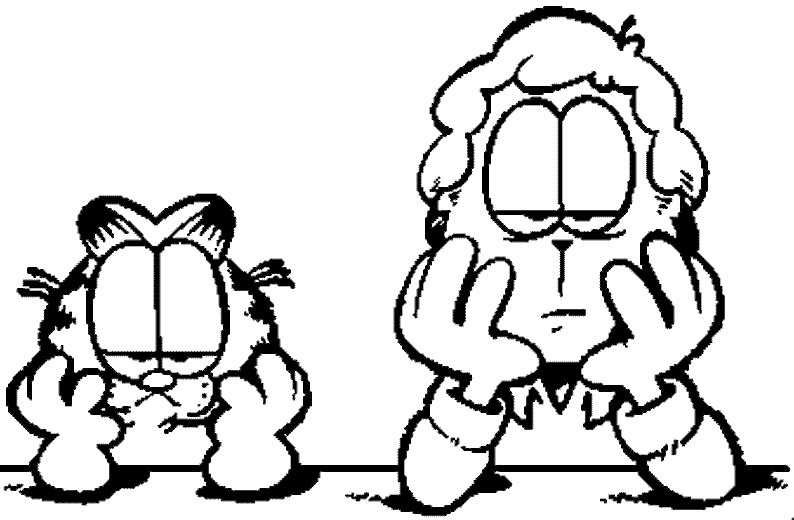 Garfield y Jon Arbuckle