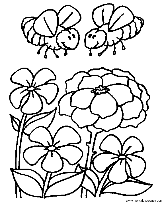 L&aacute;mina para Imprimir y Colorear Dibujos de El Medio Ambiente. Paisajes y animales gratis