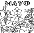 L&aacute;mina para Colorear meses del a&ntilde;o. Mes de Mayo