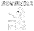 L&aacute;mina para Colorear meses del a&ntilde;o. Mes de Novimbre