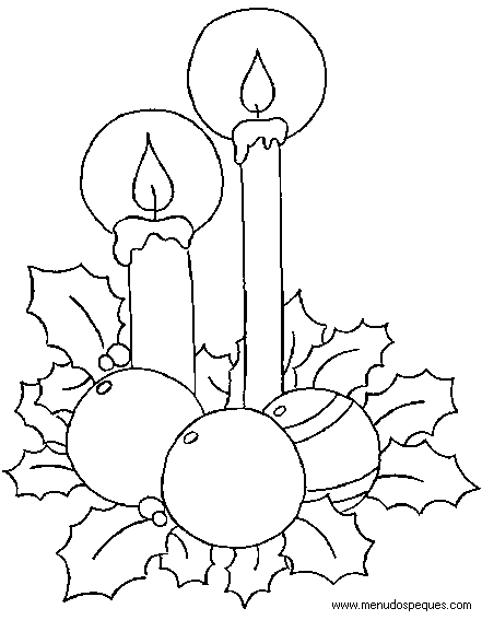 lamina para colorear Adornos de Navidad 10