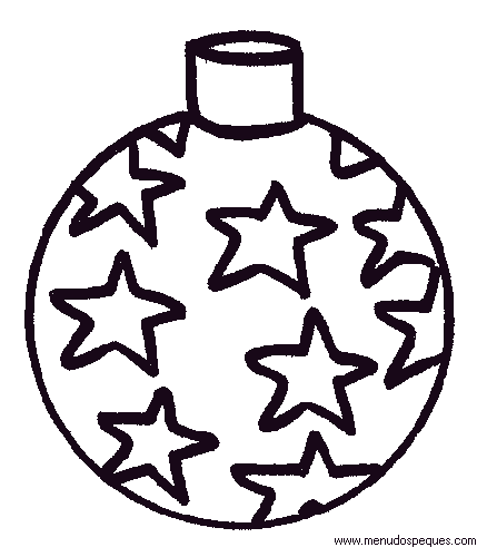 lamina para colorear Adornos de Navidad 17