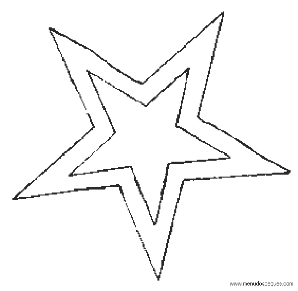 lamina para colorear de Estrella navide&ntilde;a 01