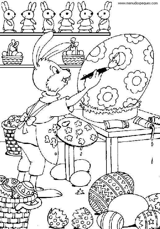 l&aacute;minas dibujos para imprimir especial pascua 01