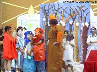 imagen de un teatro infantil en navidad