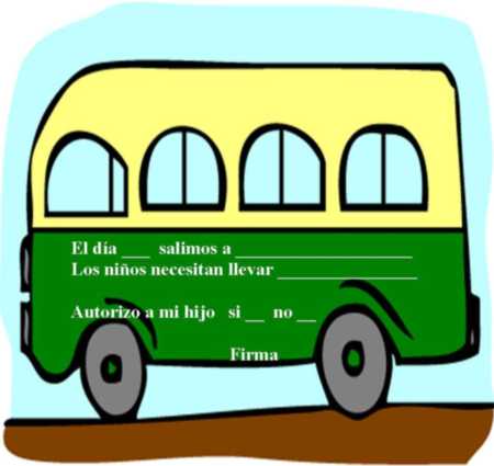 autorizaciones para permitir a los niños acudir a excursiones del colegio, museos... modelo 02