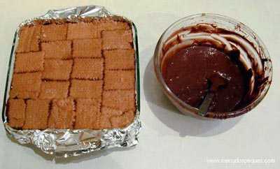 Receta de Tarta de galletas y chocolate fácil