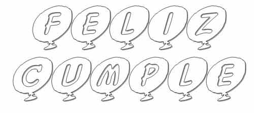 Featured image of post Moldes Letras Para Imprimir Feliz Cumple tienes que hacer alg n trabajo especial con letras