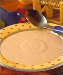 papilla de fruta fresca al instante