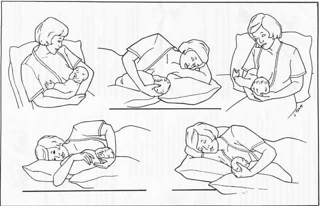 Posturas adecuadas para dar el pecho al bebé