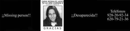 video gratuito de sara morales, chica desaparecida en Gran Canaria