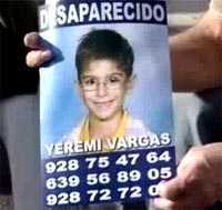 Yeremi vargas desaparecido en Gran Canaria