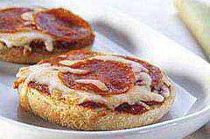 Minipizzas de chorizo