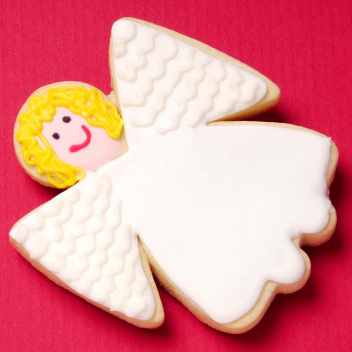 Galleta ángel navidad, Receta para hacer Tarjetones de galletas navideñas