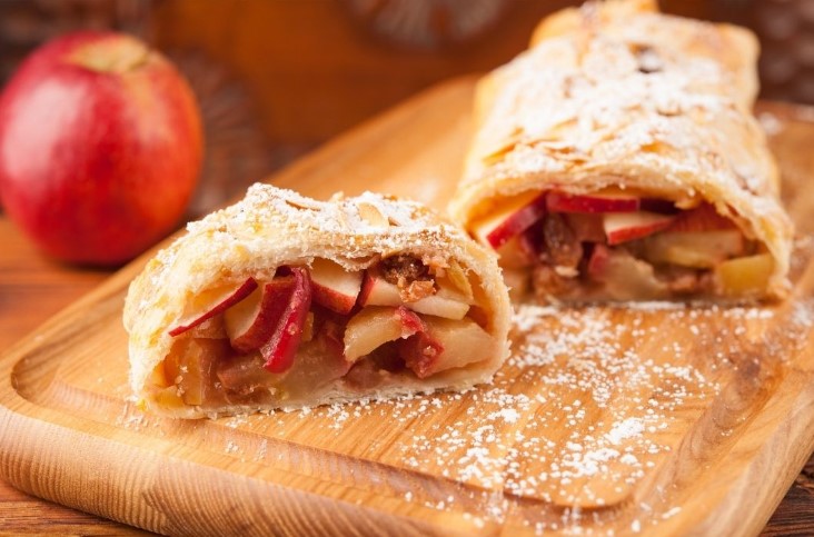 apfelstrudel receta