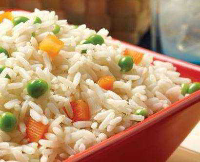 arroz blanco verduras