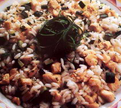 arroz pollo calabacines