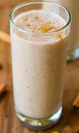 batido avena fruta