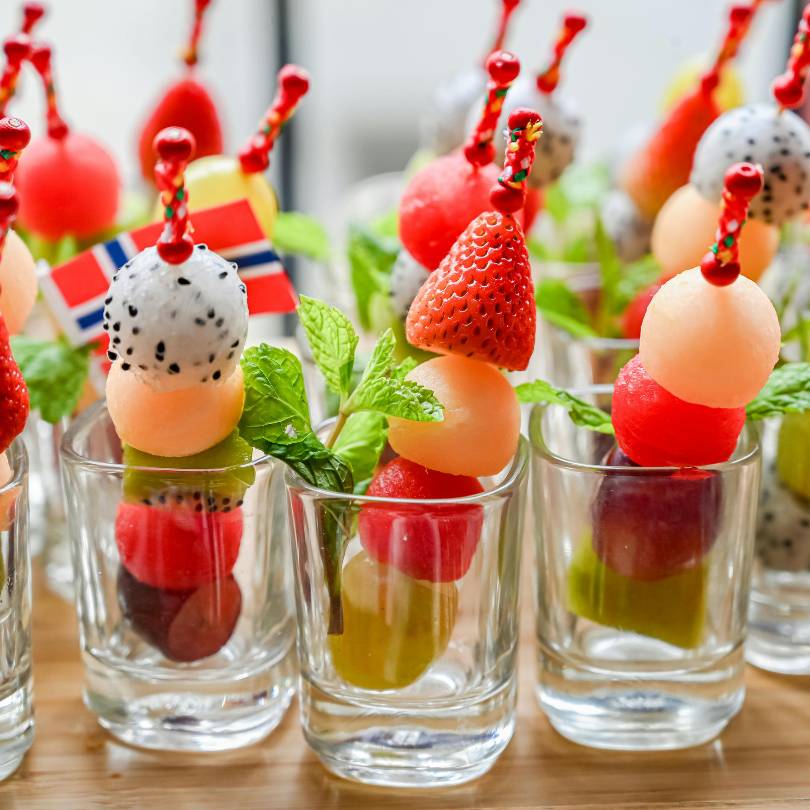 Ideas creativas de brochetas de fruta