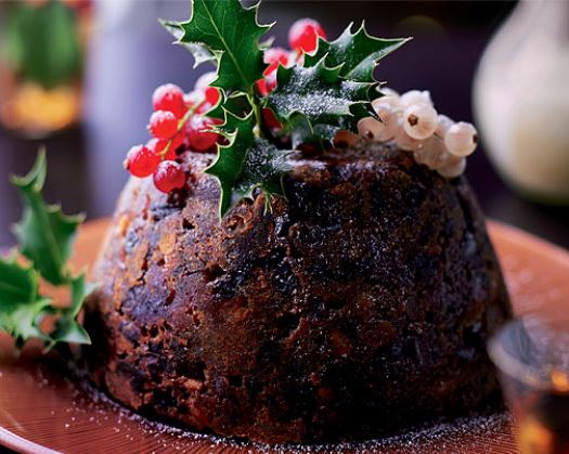 Pudín de Navidad en microondas