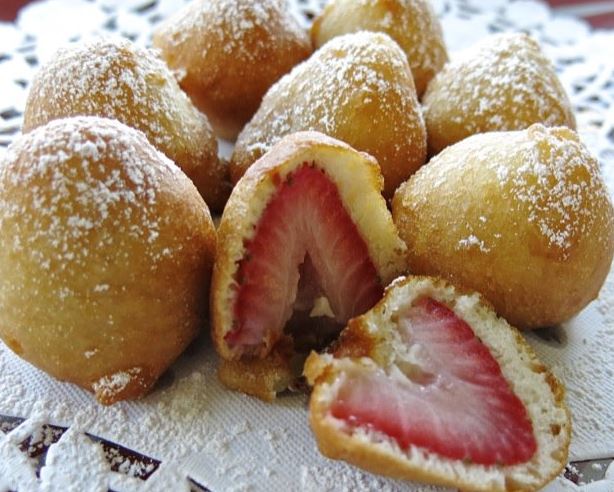 Buñuelos de fresas, fresón