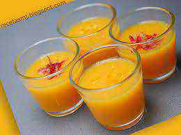 Receta para hacer Zumo de calabaza y naranja