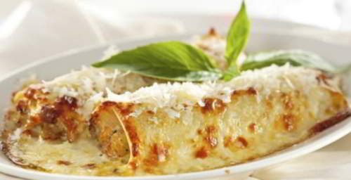 Canelones de foie gras y Bechamel