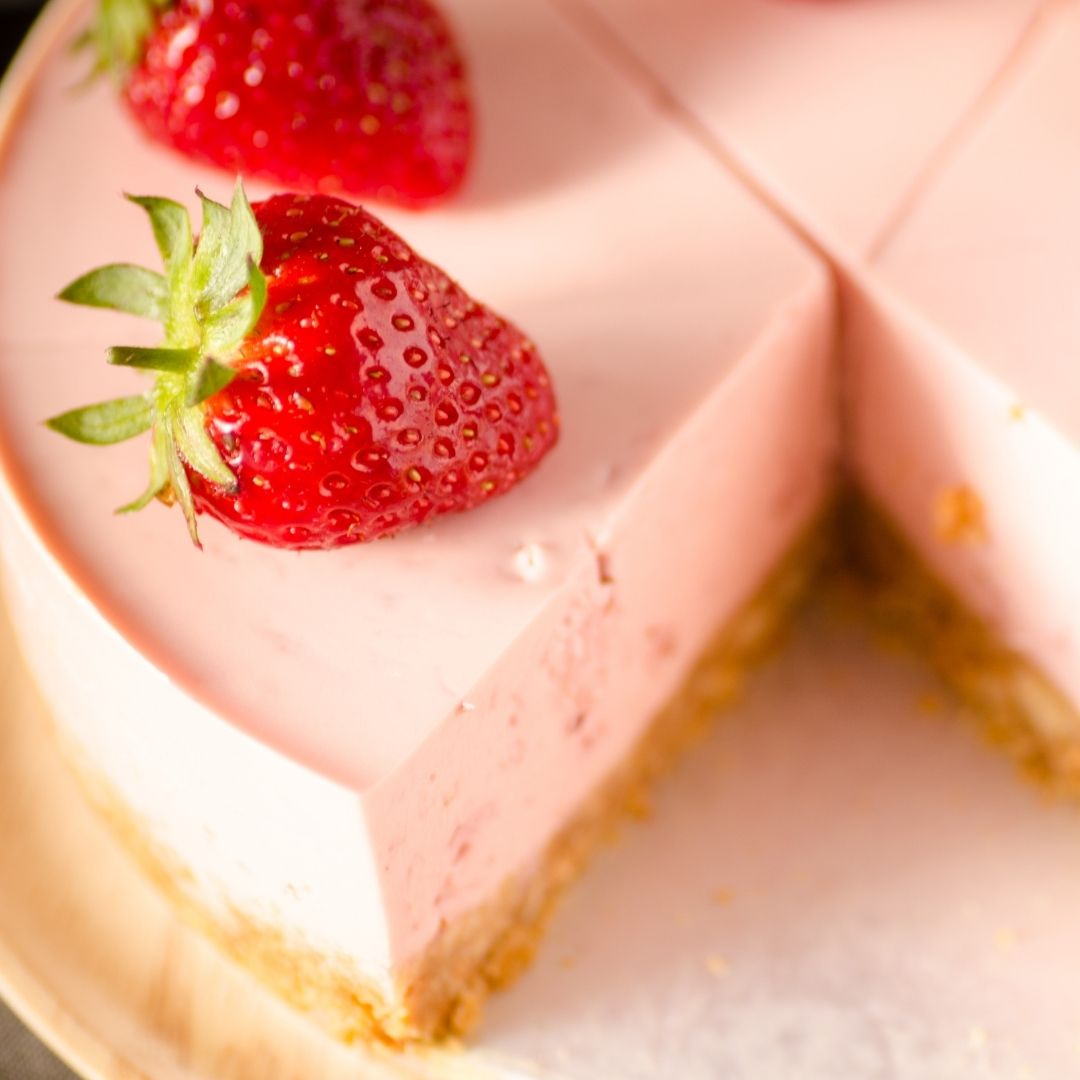 Tarta de queso y fresa - Cheesecake de fresa