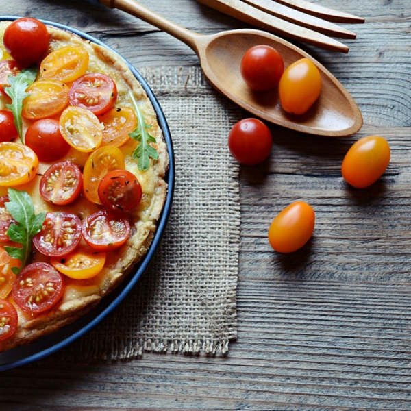 Tarta de queso salada con atún