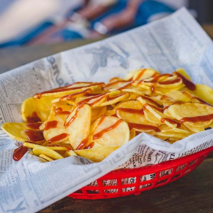 Receta para hacer patatas o papas fritas como las de bolsa en air fryer, Chips de papas en freidora de aire