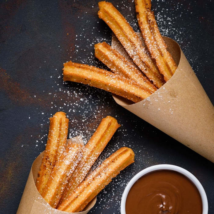 Churros sin aceite, churros saludables, air fryer, freidora de aire churros