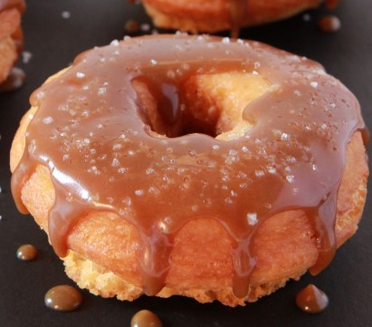 Receta para hacer Donuts con glaseado de Caramelo