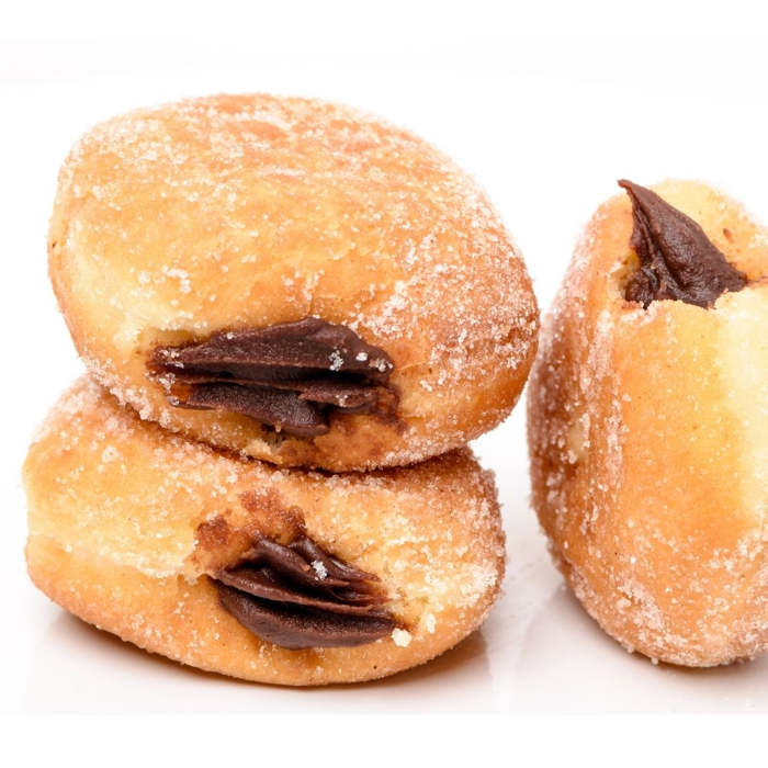 Donuts de Nutella, berlinas de chocolate, rosquillas