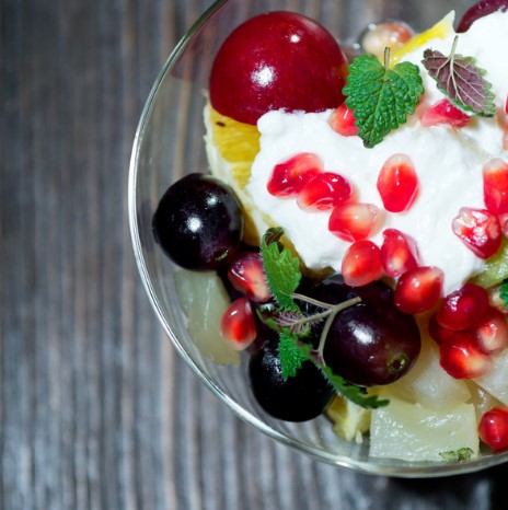 Ensalada de uvas y granada, otoño recetas