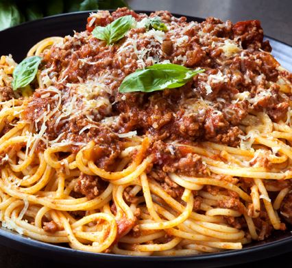 espaguetis bolonesa lentejas, recetas veganas