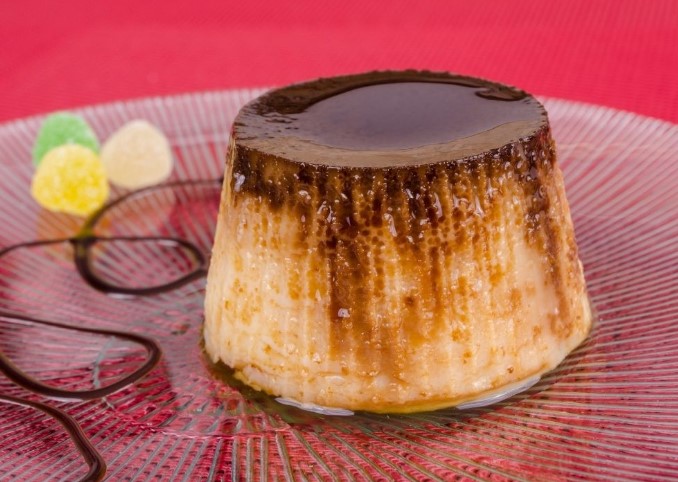 Flan de castañas