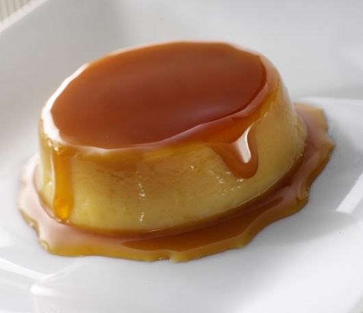 Flan de manzana