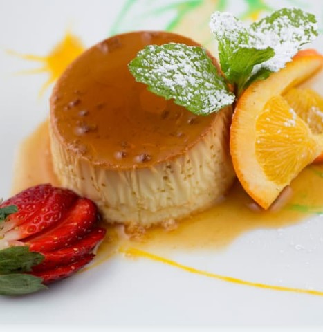 Flan de naranja receta