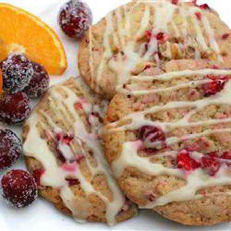 galletas de arándanos y naranja