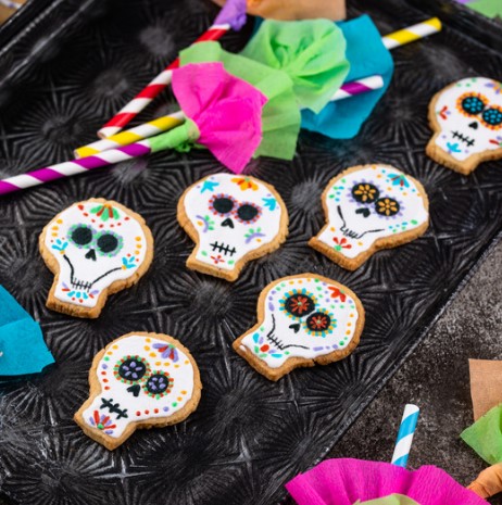 Receta Galletas de azúcar con forma de calavera, recetas halloween, recetas navidad,