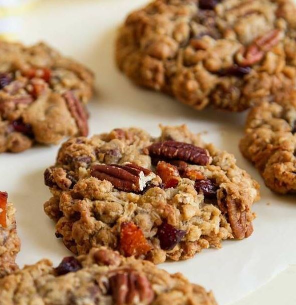 galletas de nueces de macadamia y albaricoques