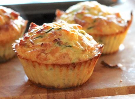 muffins feta almendras