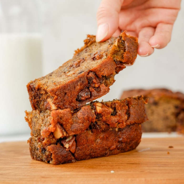 Pan de plátano Keto bajo en carbohidratos, sin gluten, recetas keto, recetas paleo, recetas realfood, postres saludables