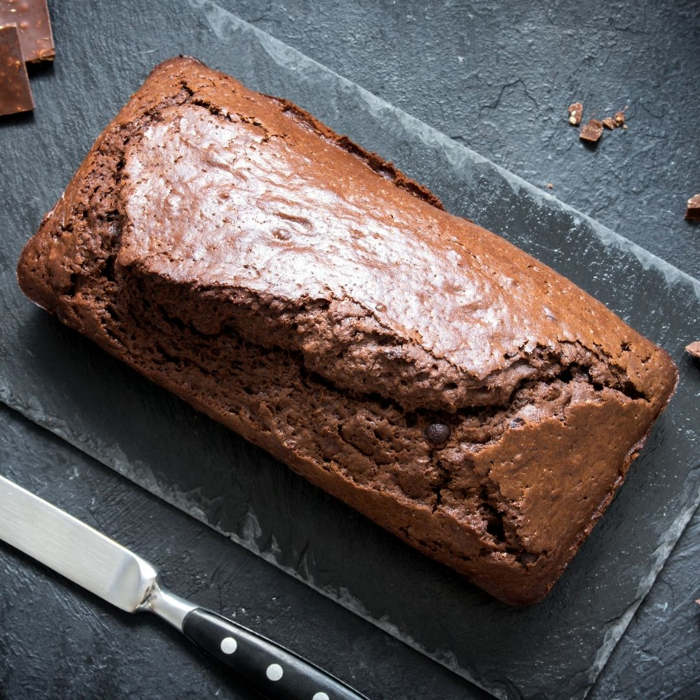 Pan de calabacín y chocolate sin azúcar añadido, recetas realfood, postres saludables