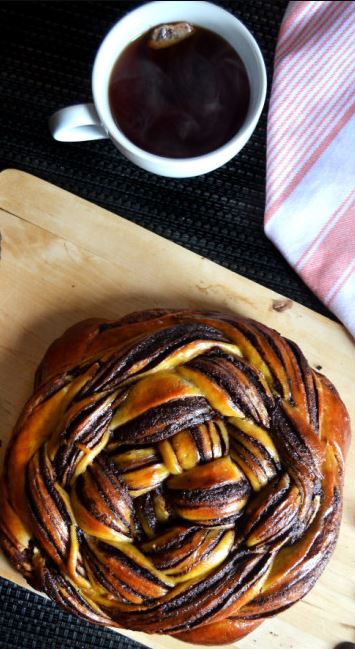 pan de chocolate y naranja