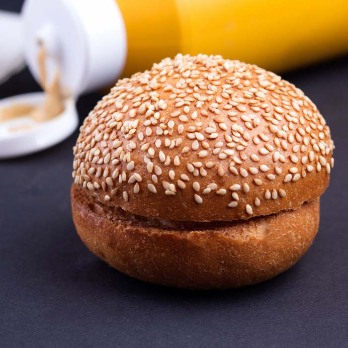 Receta para hacer Panecillos de hamburguesa, bajo en carbohidratos, pan sin gluten, sin harinas