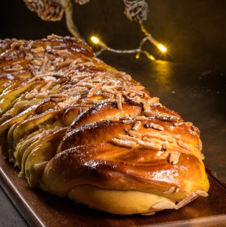 Receta para hacer Pan de manzana trenzado