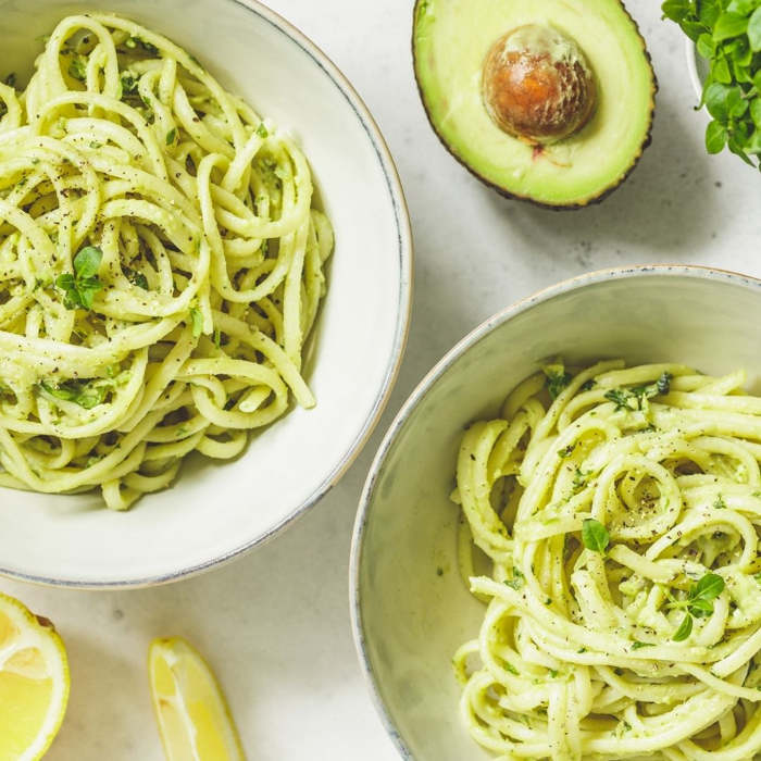 pasta, aguacate, recetas