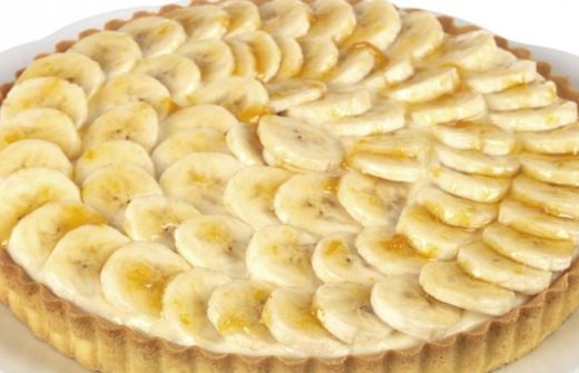 pastel almendras platanos